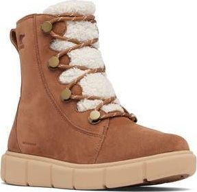 Sorel Explorer III Joan Waterproof Boot in Velvet Tan/Canoe at Nordstrom Rack, Size 6.5