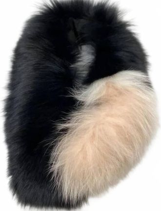 Eugenia Kim Womens Faux Fur Collar Scarf In Black Pink