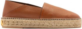 Valentino Garavani Brown Calfskin Mens Espadrilles