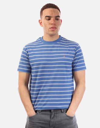 GANT Mens Striped T-Shirt - Blue - Size: 38