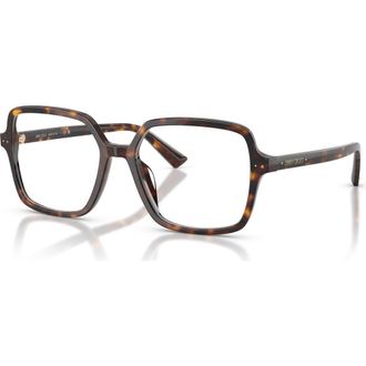 Jimmy Choo London 55mm Square optical glasses in Tortoise at Nordstrom