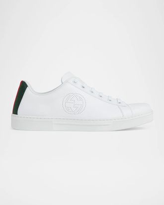 Gucci Ace 2.0 Interlocking Logo Leather Sneakers