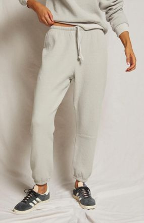 perfectwhitetee Jones Military Thermal Drawstring Jogger In Chalk