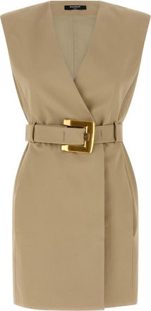 Balmain Beige Anthem dress