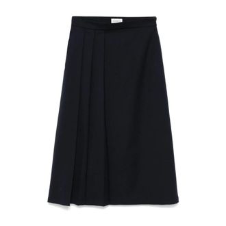P.A.R.O.S.H. P.a.r.o.s.h., Rokken, Dames, Zwart, S, Polyester, 012 Blu Gonna Midi Rok