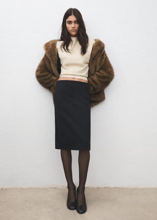 Mango Pullover lurex maniche corte oro - Donna - XXS - MANGO