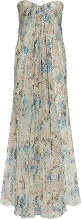 Alexander McQueen Kleedjes, Dames, Groen, S, Zijden Jurk