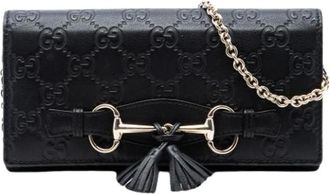 Gucci Pre-owned Clutches, female, Black, Size: ONE SIZE Pre-owned Wallet on Chain