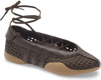 adidas Taekwondo Mei Ballet Flat in Brown/brow at Nordstrom, Size 10.5
