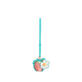 Ganni Strawberry-motif Flower-detail Keyring