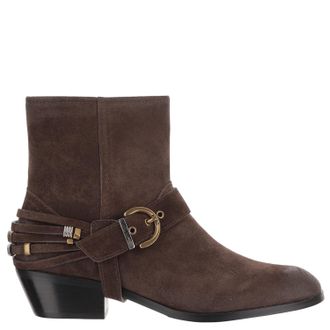 Pinko Dark Brown Jane 07 Suede Boots