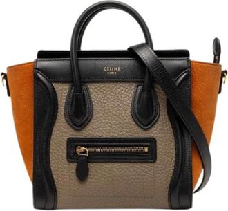 Celine Pre-owned Nano Luggage Tote - Dames - Vintage Shopper - Veelkleurig - ONE Size - Leer - Vintage