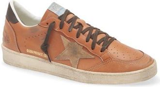 Golden Goose Ball Star Sneaker in Brown/dk Brown Beige at Nordstrom, Size 15Us