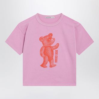 Bobo Choses T-shirt a maniche corte Softpaw Monster rosa in cotone