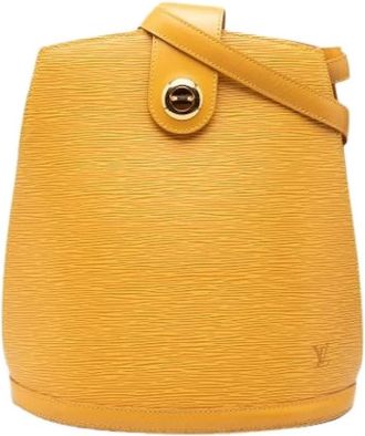 Louis Vuitton Pre-owned The Cluny Bucket Bag - Dames - Vintage Tas - Geel - ONE Size - Leer - Vintage