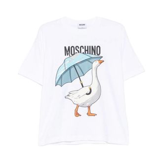 Moschino T-Shirt - female - Moschino - T-Shirts - White - XS - Tops