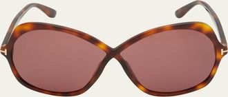 Tom Ford Rosemin Acetate Butterfly Sunglasses