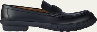 Givenchy Mens Echo Leather Loafers