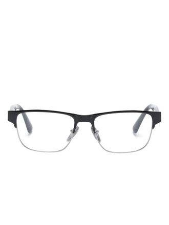 Prada Occhiali rettangolari - Nero