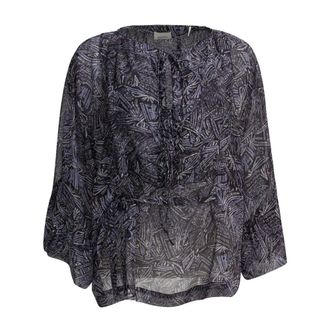 Isabel Marant Blusa Estampada con Volantes - Blouses & Shirts - Mujer - Multicolor - S