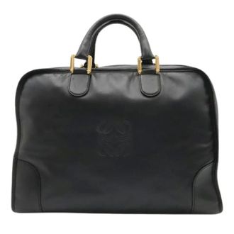 Loewe Vintage, unisex, Zwart, ONE Size, Pre-owned Amazona Boston Bag