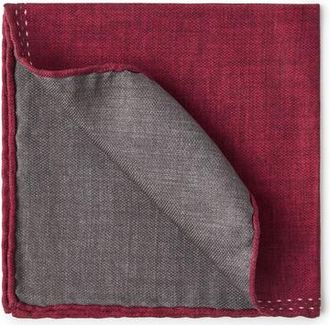 Brunello Cucinelli Silk pocket square in Bordeaux at Nordstrom