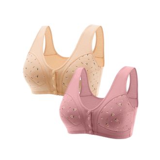 Generic Sports Bra 34 f Plus Size England top 2 Sizes Bigger Padded Bra Seam Free Wireless Bralette Dance Underwear Women Plus Lounge Green top Yellow l