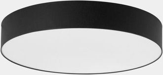 Luminosa Light Designs TK Rondo L&aacute;mpara de techo cil&iacute;ndrica de 78 cm, color negro, 6 bombillas E27