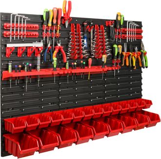 OEM Tablero De Herramientas Para Taller 117x78 Cm + 23 Cubetas