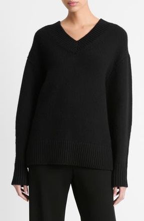 Vince Wool & Cashmere V-Neck Sweater in Black at Nordstrom Rack, Size Xx-Small
