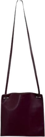 Jil Sander Pre-owned Flat Pocket Kalfsleren Schoudertas - Heren - Vintage Schoudertas - Rood - ONE Size - Leer - Vintage