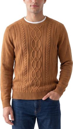 Raffi Cable Wool & Cashmere-Blend Crewneck Sweater
