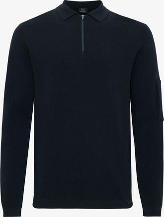 Genti Polo zip | Donkerblauw