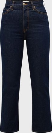 Ulla Johnson The Agnes Cropped Straight-Leg Denim Jeans
