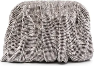 Benedetta Bruzziches Venus La Petite clutch bag - women - Rhinestone/Silk/Aluminium - OS - Grey