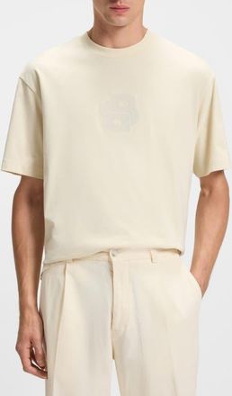 BOSS Tames Crewneck T-Shirt in Open White at Nordstrom, Size Xx-Large