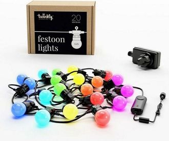 Twinkly Festoon - Luces Led En Cadena Controladas Por Aplicaci&oacute;n Con 20 Led Rgb. 10 Metros. - Twinkly
