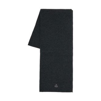 Isabel Marant Marion Ribbed Knit Scarf - Dames - Accessoires - Grijs - Maat: ONE Size Katoen