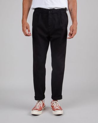 Brava Fabrics Comfort Chino Black Denim - 98% (Organic) Cotton 2% Elastane