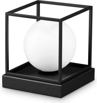 Ideal Lux Lingotto Lámpara de mesa Globe negra pequeña - Ideal Lux
