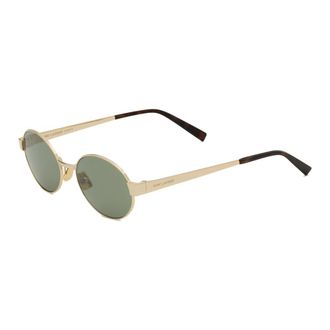 Saint Laurent SL 692 Oval-frame Sunglasses - female - Saint Laurent - Sunglasses - Yellow - ONE SIZE - Accessories
