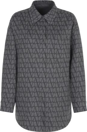 Valentino Mujer, Blusas y Camisas, Gris, Talla: M