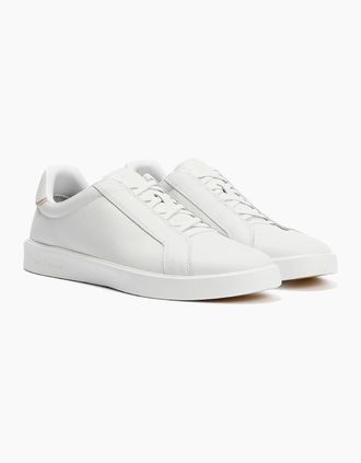 Cole Haan Mens Cole Haan Grand Crosscourt Nubuck Mens Optic White/Natural Trainers - Size: UK 9.5 / eu 43.5 / us 10.5