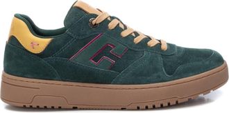 Xti Womens Leather Sneakers In Kakhi