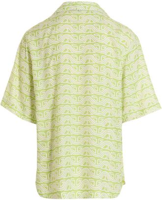 GCDS Mens Bicolor Viscose Blouse