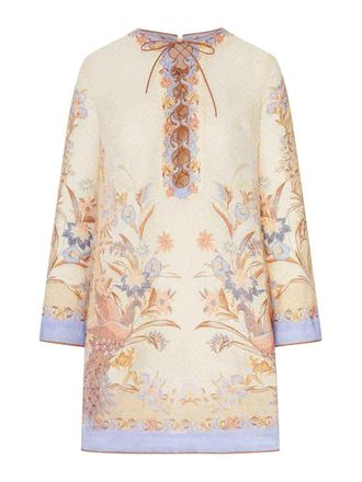 Zimmermann Indra Linen Mini Tunic Dress