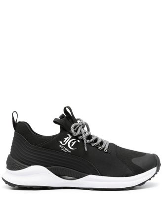 Just Cavalli logo-print running sneakers - men - Thermoplastic/Fabric/Fabric - 45 - Black
