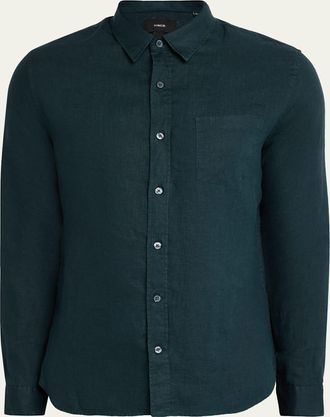Vince Mens Linen Sport Shirt