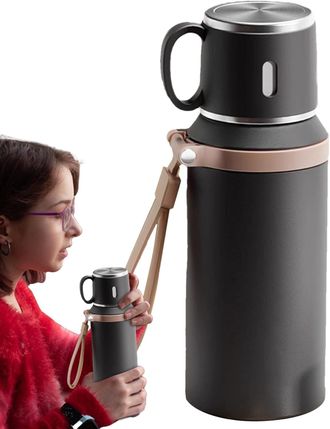 OEM Vaso T&eacute;rmico De Acero Inoxidable De Gran Capacidad, Vaso Port&aacute;til De Doble Pared, Botella De Agua De Acero Inoxidable A Prueba De Fugas Con Interior D