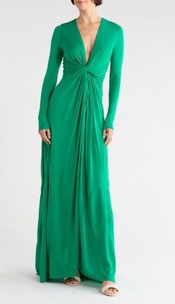 Diane Von F&uuml;rstenberg Sasha Long Sleeve Dress in Signature Green at Nordstrom Rack, Size Xx-Small